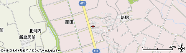 愛知県豊橋市老津町新居141周辺の地図