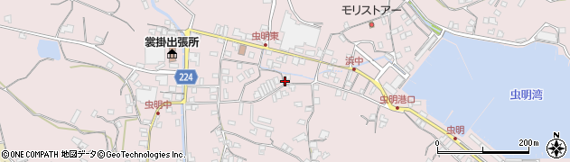 岡山県瀬戸内市邑久町虫明4399周辺の地図