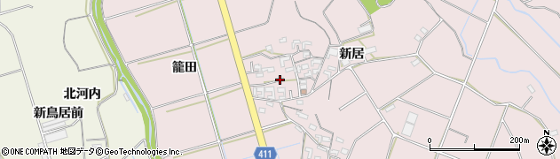 愛知県豊橋市老津町新居148周辺の地図