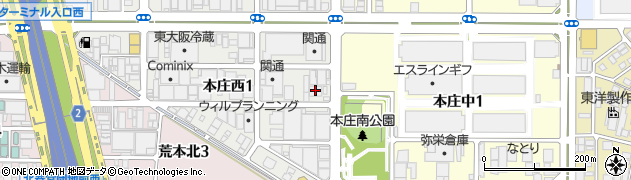 日東精工大阪支店周辺の地図
