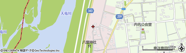 静岡県磐田市川袋83周辺の地図