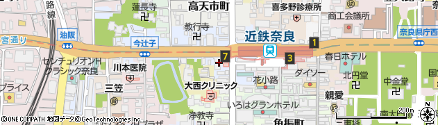 セコム株式会社　奈良統轄支社周辺の地図