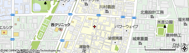 大阪府東大阪市今米周辺の地図