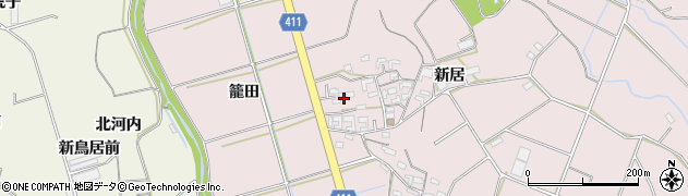 愛知県豊橋市老津町新居144周辺の地図