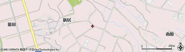 愛知県豊橋市老津町新居229周辺の地図