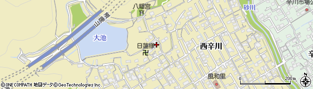 岡山県岡山市北区西辛川800周辺の地図