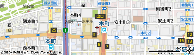 株式会社竹中土木　大阪本店周辺の地図