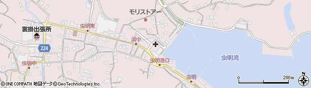岡山県瀬戸内市邑久町虫明4255周辺の地図