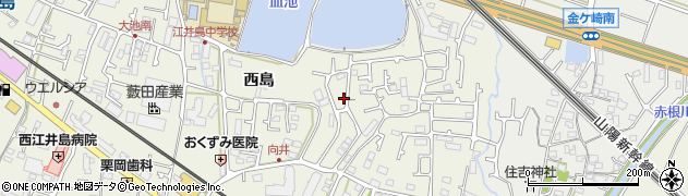 兵庫県明石市大久保町西島142周辺の地図