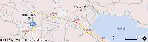 岡山県瀬戸内市邑久町虫明4551周辺の地図