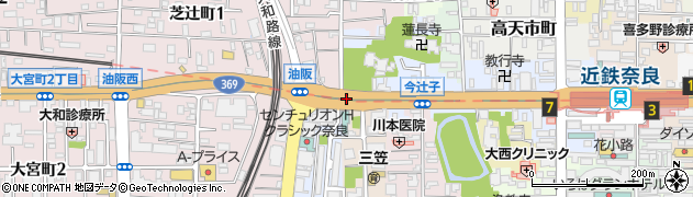 油阪船橋商店街周辺の地図