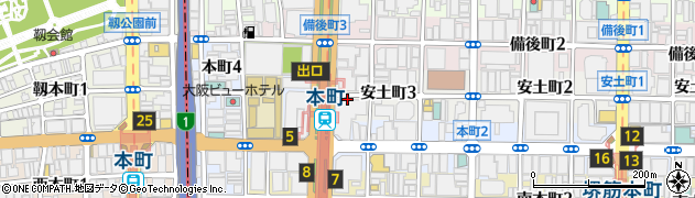 化薬アクゾ株式会社　大阪営業部周辺の地図