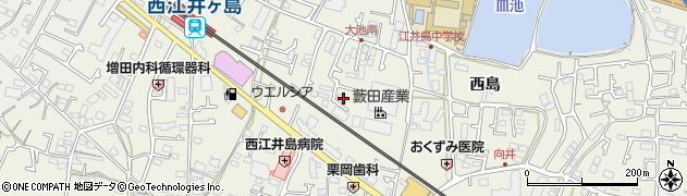 兵庫県明石市大久保町西島644周辺の地図
