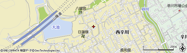 岡山県岡山市北区西辛川935周辺の地図
