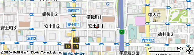 モーベギャルソン　堺筋本町周辺の地図