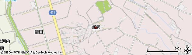 愛知県豊橋市老津町新居168周辺の地図