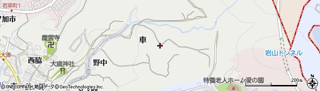 兵庫県神戸市須磨区車（布池）周辺の地図