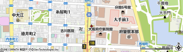 大阪府暴力追放推進センター（公益財団法人）中央相談室周辺の地図