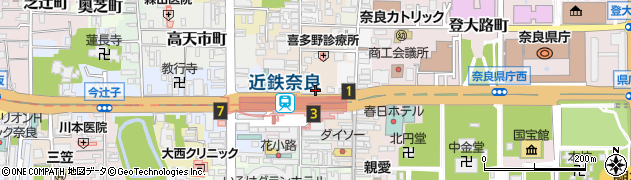 アパマンショップ丸和不動産　奈良店周辺の地図