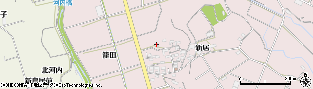 愛知県豊橋市老津町新居97周辺の地図