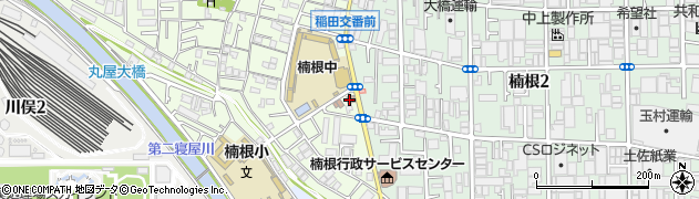 東大阪市立　楠根公民分館周辺の地図