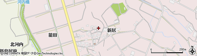 愛知県豊橋市老津町新居128周辺の地図