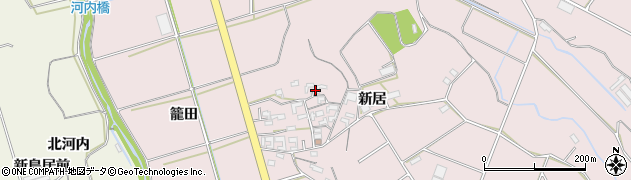 愛知県豊橋市老津町新居131周辺の地図