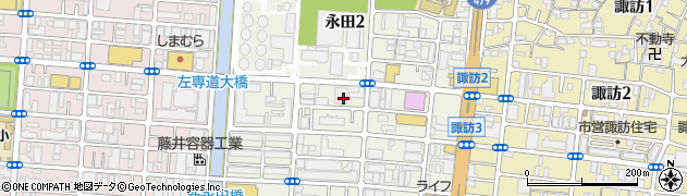 大阪府大阪市城東区永田周辺の地図
