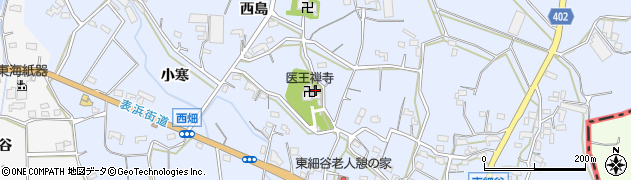 愛知県豊橋市東細谷町（西島）周辺の地図