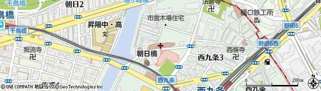 大阪市立介護老人保健施設 おとしよりすこやかセンター西部館周辺の地図