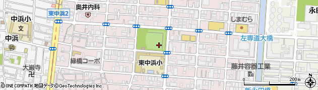 大阪府大阪市城東区東中浜周辺の地図