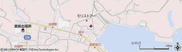 岡山県瀬戸内市邑久町虫明4623周辺の地図