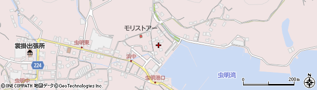 岡山県瀬戸内市邑久町虫明4743周辺の地図