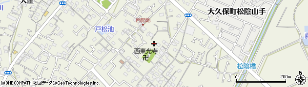 兵庫県明石市大久保町（松陰）周辺の地図