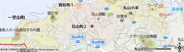 兵庫県神戸市長田区花山町周辺の地図