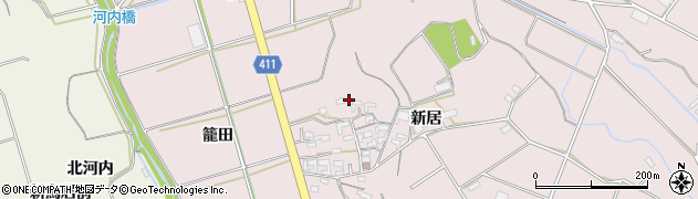 愛知県豊橋市老津町新居100周辺の地図