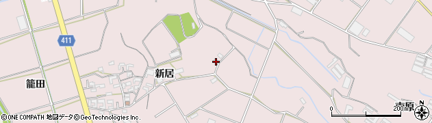 愛知県豊橋市老津町新居194周辺の地図