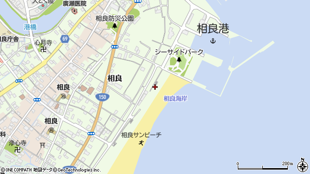 〒421-0522 静岡県牧之原市相良の地図