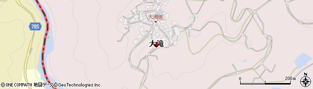 三重県伊賀市大滝周辺の地図