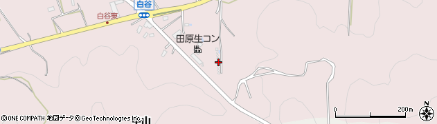 愛知県田原市白谷町坂下32周辺の地図