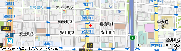 大阪府大阪市中央区備後町1丁目7-3周辺の地図