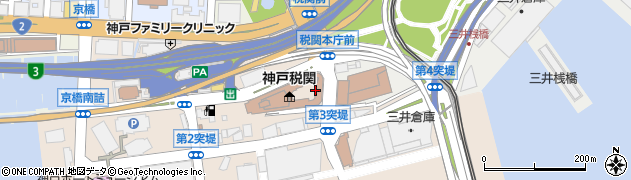 神戸税関税関相談官本関周辺の地図