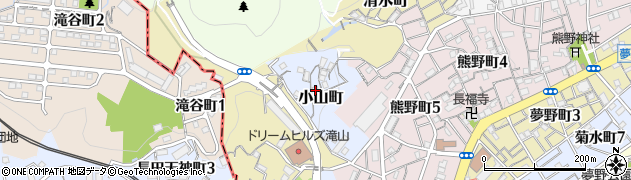 兵庫県神戸市兵庫区小山町周辺の地図