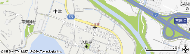上津橋周辺の地図