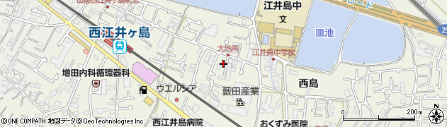 兵庫県明石市大久保町西島663周辺の地図