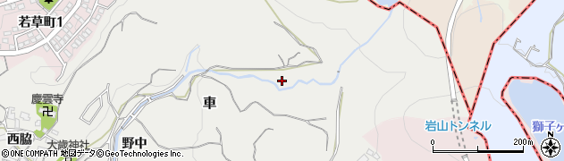 兵庫県神戸市須磨区車平田周辺の地図