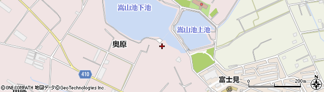 愛知県豊橋市老津町嵩山周辺の地図