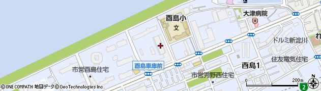 大阪シティバス株式会社　酉島営業所周辺の地図