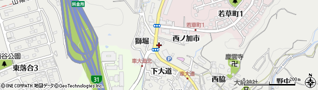 兵庫県神戸市須磨区車獅堀1061周辺の地図