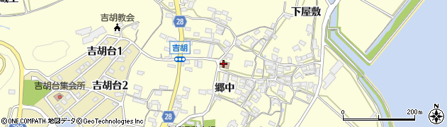 吉胡集落センター周辺の地図
